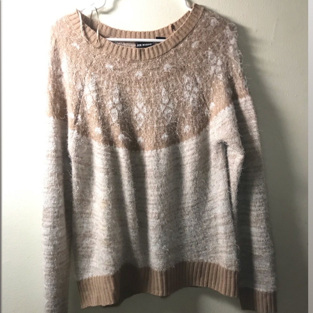 Cozy Scoop Knit Long Sleeve Sweater